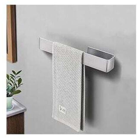 Toallero de baño de 25 cm sin taladrar, toallero autoadhesivo de acero inoxidable para baño y cocina
