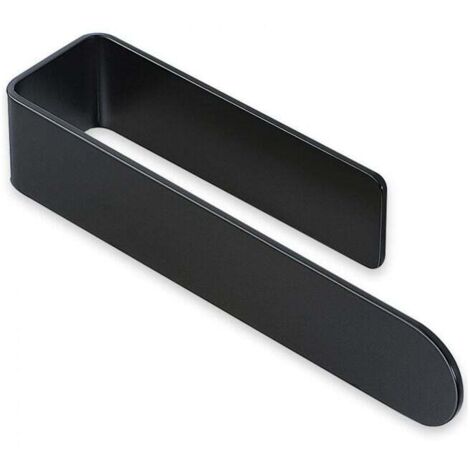 Toallero de baño negro de 37 cm, autoadhesivo, para cocina, SUS304