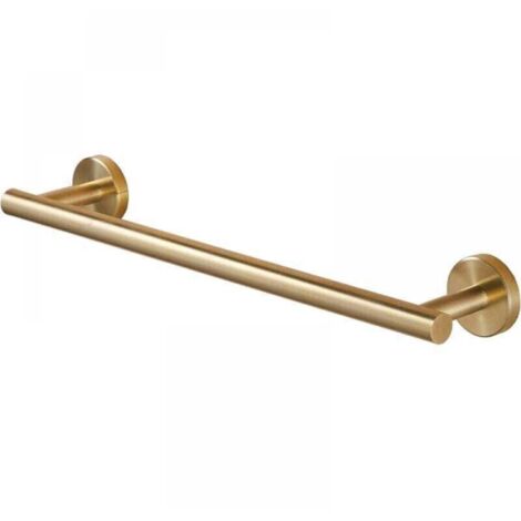 Toallero de baño XU de 40 cm para pared, acero inoxidable 304, dorado cepillado - KZQ