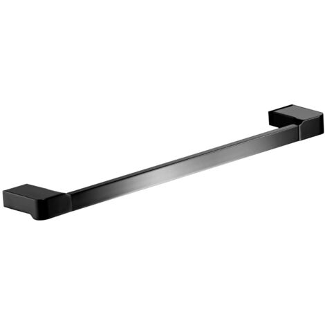Toallero de barra, 45 cm, serie YASS, acabado negro mate - MANILLONS TORRENT