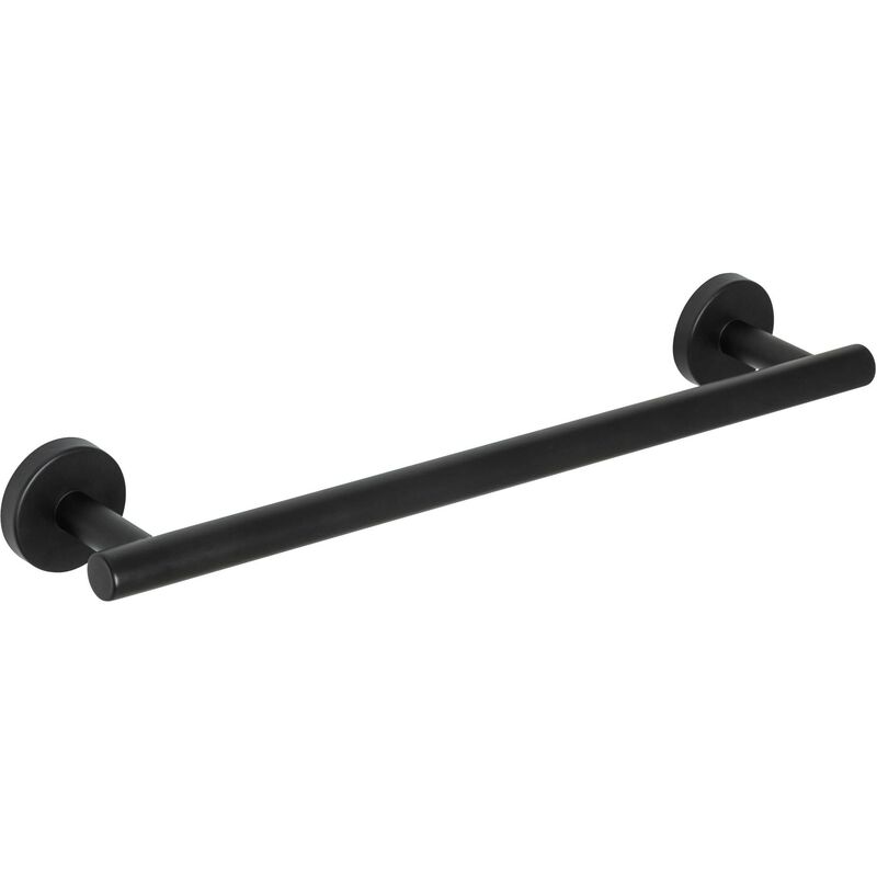 

Wenko - Toallero de barra de acero inoxidable 40 cm Bosio Black, mate