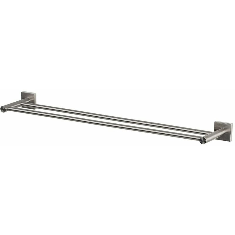 

Toallero de doble rail Spirella de acero inoxidable cromado 60 x 12,5 cm