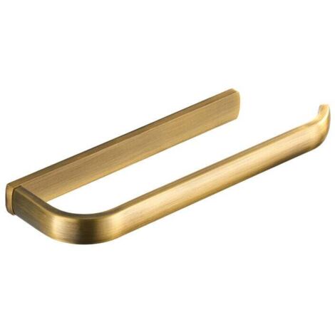 Toallero de latón para baño, dorado cepillado, resistente a la corrosión, para pared, accesorio de baño, 29 cm
