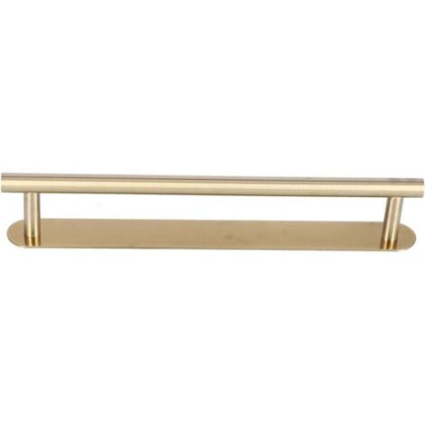 Toallero de pared de acero inoxidable cepillado 304 de una sola barra, adhesivo para cocina y hogar, 60 cm