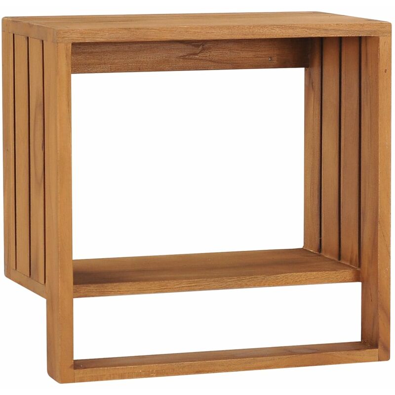 

Toallero de pared de teca maciza 35x20x35 cm