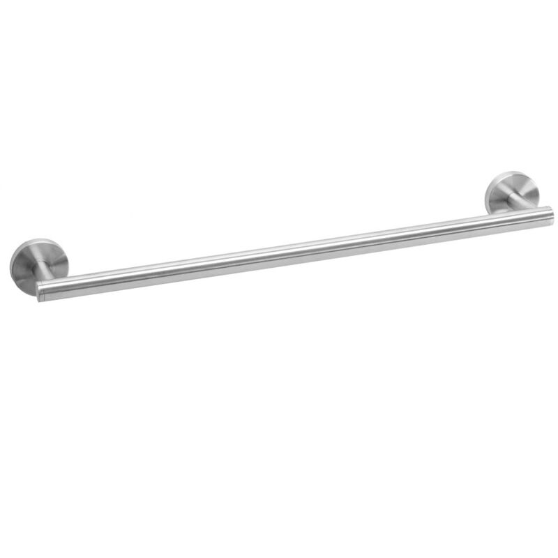 

Toallero de pared plateado de acero inoxidable de 52x8x5 cm