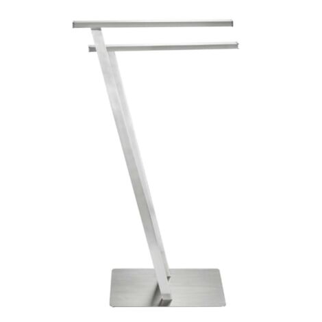 Toallero de pie Lirio de acero inoxidable mate - perchero -
