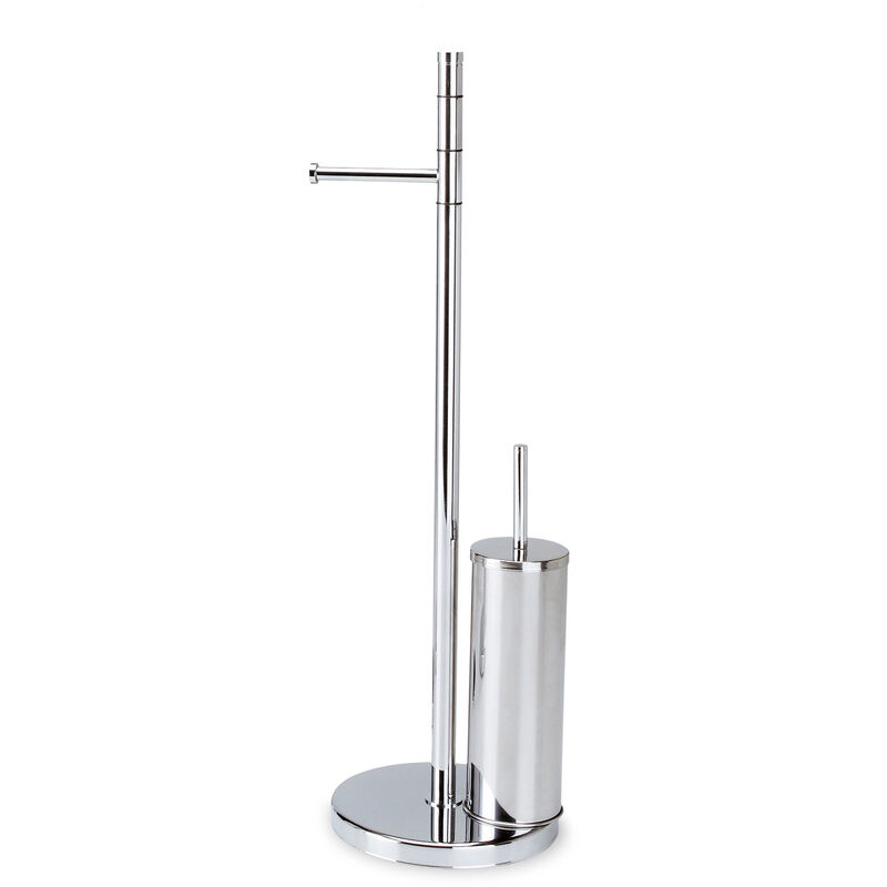 

Toallero de pie para baño soporte para toallas de acero mod. Wind