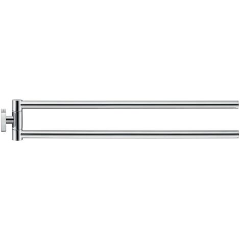 Toallero Duravit Karree 45cm, 2 brazos, cromo, 0099581000