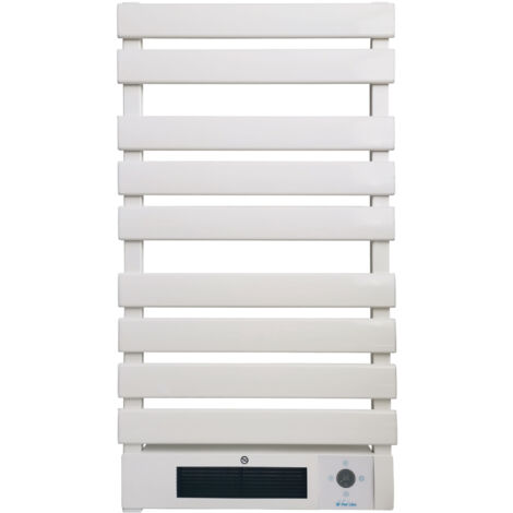 Toallero Eléctrico 1500W en aluminio blanco con display LED