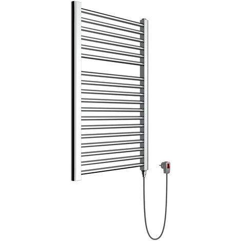 Toallero eléctrico cromo termolimitado Ercos Tekno ASTCE | H770 L500 Z 450