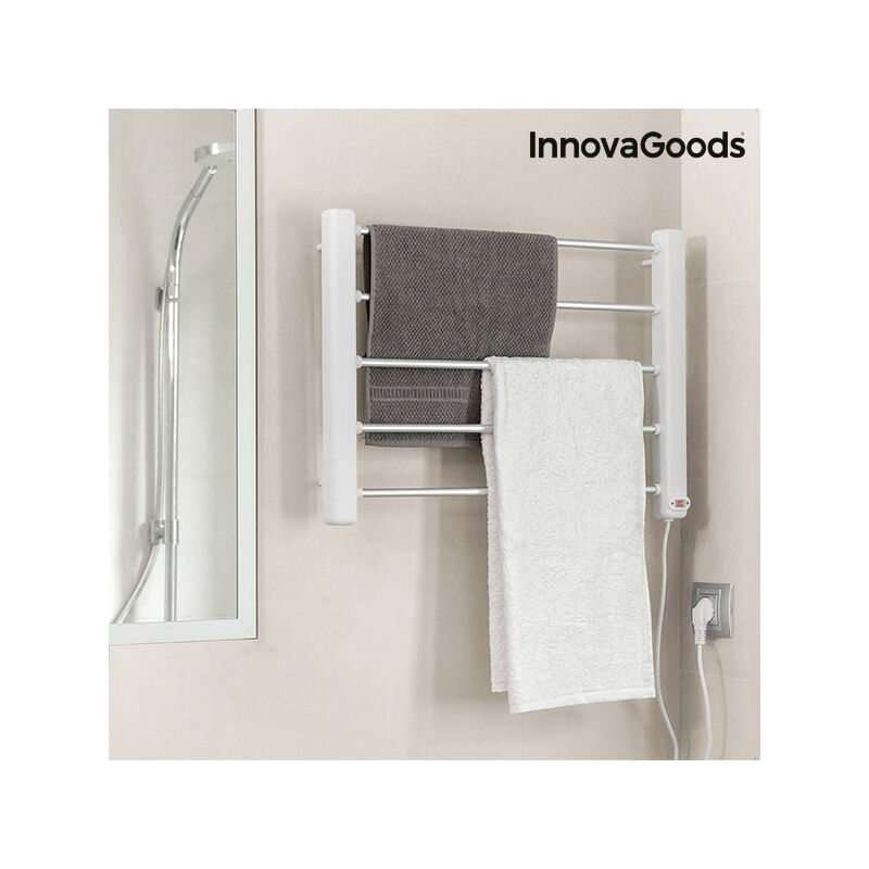 

Toallero Eléctrico de Pared InnovaGoods 65W Blanco Gris (5 Barras)