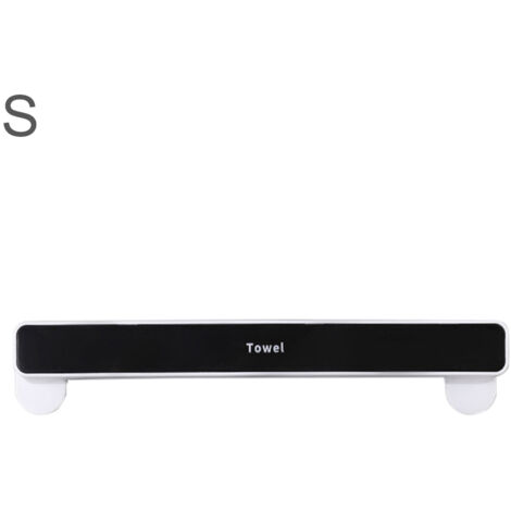 Toallero Gennuo S/L de 46,3 x 6,5 cm con ventosa para montaje en pared, PP+PPS, soporte para cocina/baño, ahorra espacio, diseño moderno.
