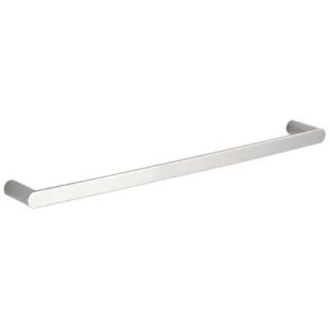 Toallero individual para baño – Cromo pulido, acero inoxidable SUS, estilo ovalado, 60 cm