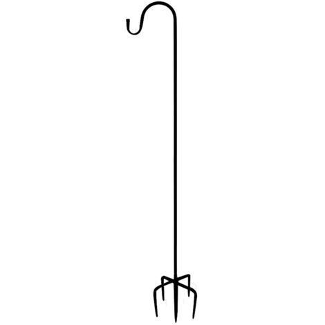 Toallero metálico con base de 4 patas y altura regulable para uso exterior - [200 cm/78,74 pulgadas, negro]