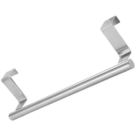 Toallero multifuncional de acero inoxidable, 6,2 x 23,5 cm, no requiere taladrar, barra para toallas de baño, ahorra espacio, resistente a la corrosión.