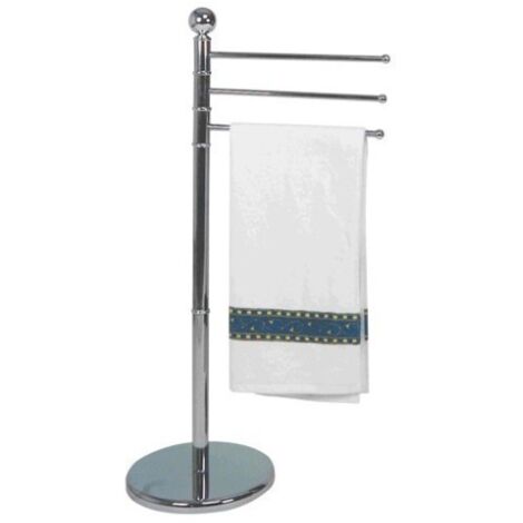 Toallero Baño Pie 3 Brazos Crom Exclusiv Wenko