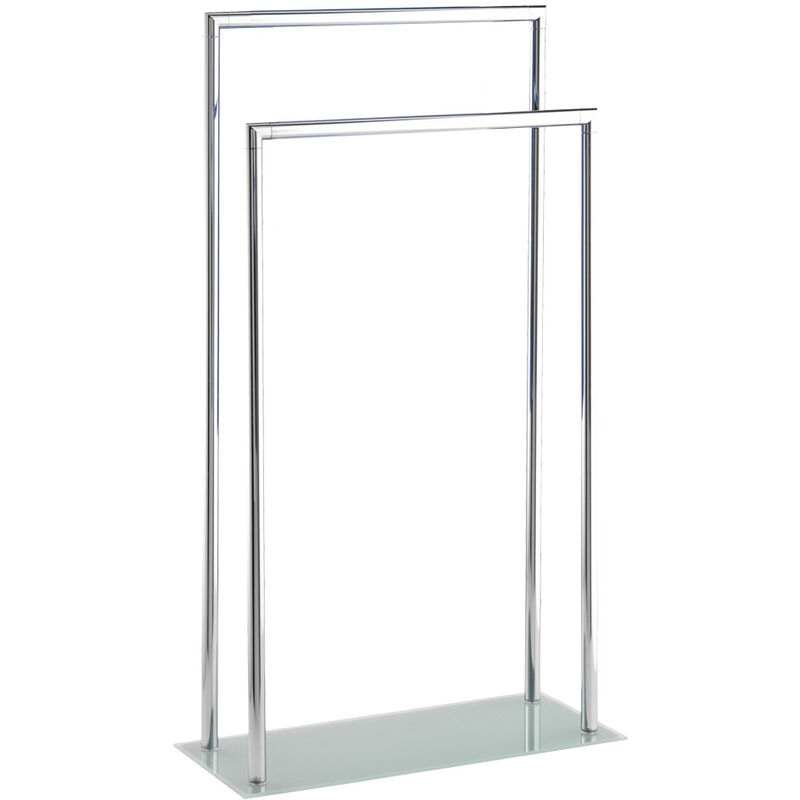 

WENKO Toallero soporte secado toallas sostenedor STYLE forma escalonada 2 barras