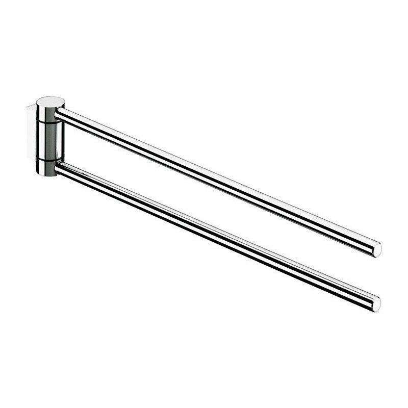 

Keuco - Toallero PLAN 2 piezas, giratorio saliente 300 mm aluminio anodizado plateado