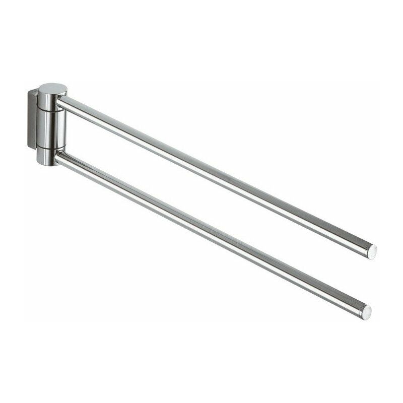 

Toallero PLAN 2 piezas, giratorio saliente 438 mm, acero inoxidable - Keuco