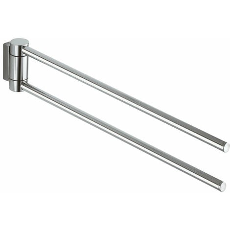 para ba/ño y aseo de invitados KEUCO Toallero de metal cromado brillante r/ígido 34 cm de profundidad edici/ón 90 montaje en pared de un solo brazo