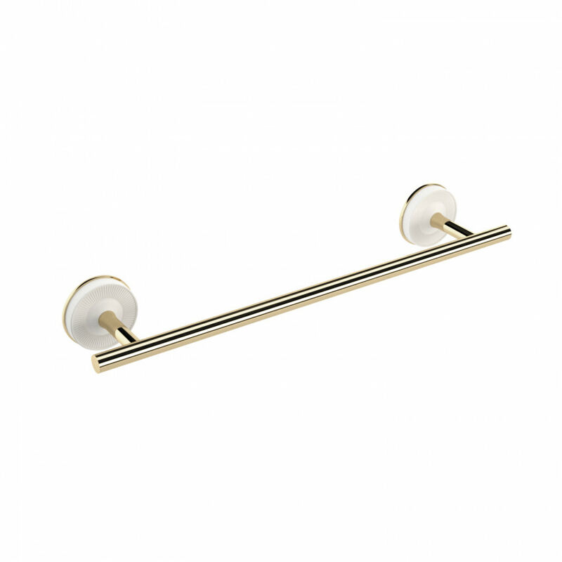 

Pomd'or - Toallero Pom d'or Equilibrium (40X7,5X6Cm) Blanco Mate- Oro