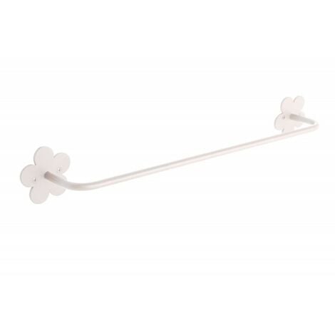 Toallero recto 45 cm Provenza Negro forja fijación opcional con adhesivo - CM Baños