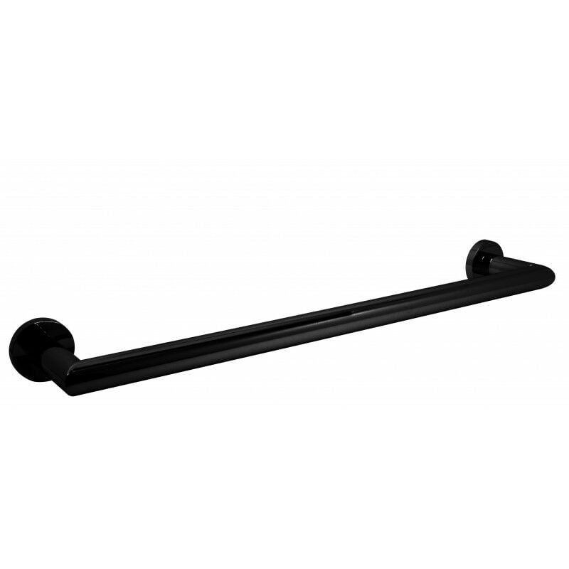 

Toallero recto de 45 cm Wagner negro mate de latón, fijación opcional con adhesivo - CM Baños