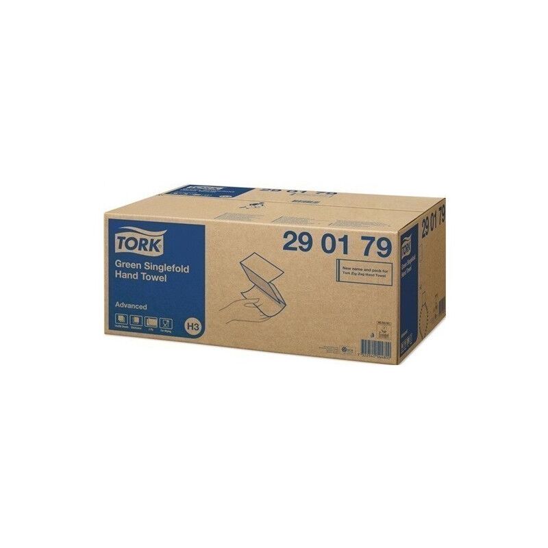 

Toallas De Papel De Manos 2 Capas, Verde 3750Unds - Tork