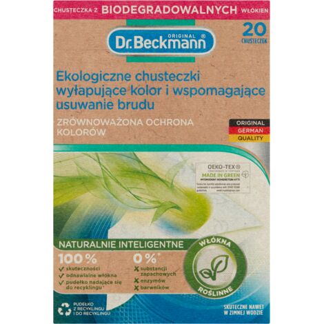 Toallitas ecológicas para la ropa Dr. Beckmann: protegen el color y eliminan la suciedad