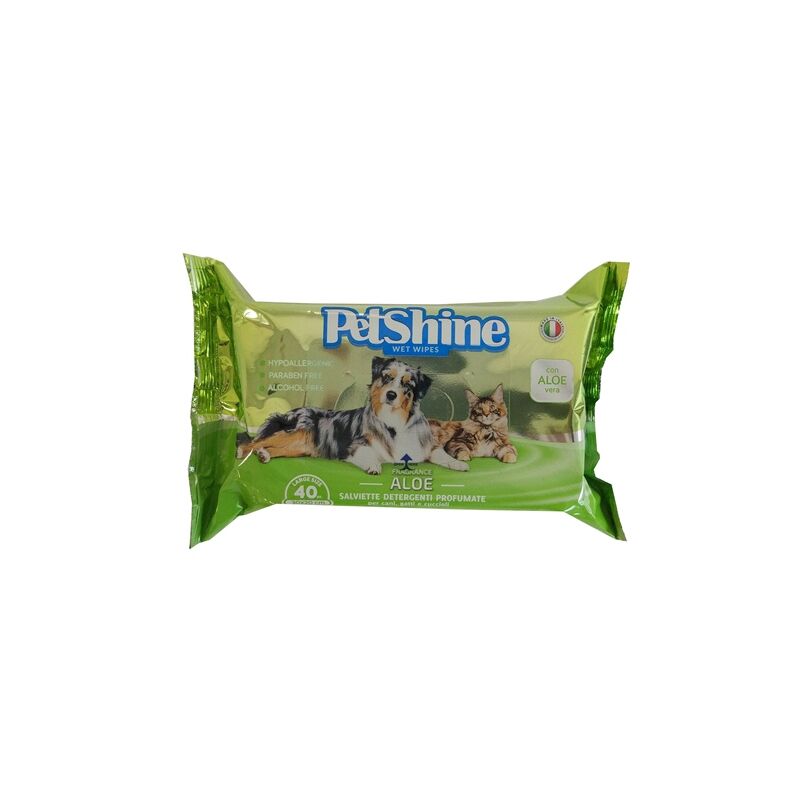 

Toallitas Higiene Perro/Gato, Aloe, 40 uds - Porrini