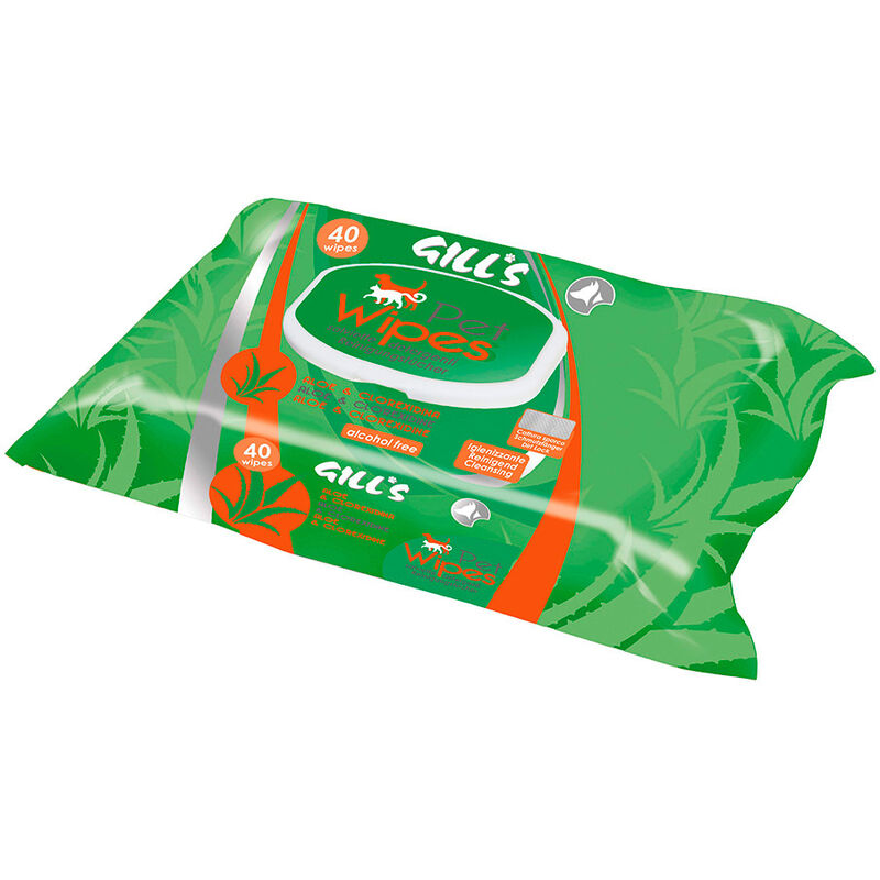 

Toallitas humedas xl higienizantes con aloe y clorhexidina 40 uds (30x20cm) - Gill's
