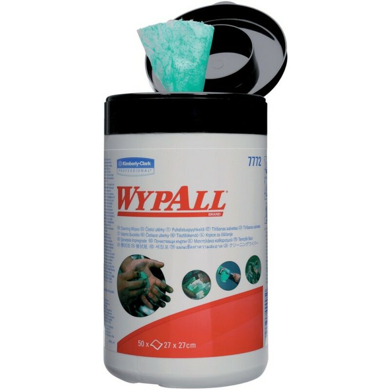 

Toallitas limpiadoras WYPALL* 27x27cm - 50 toallitas (Por 6)
