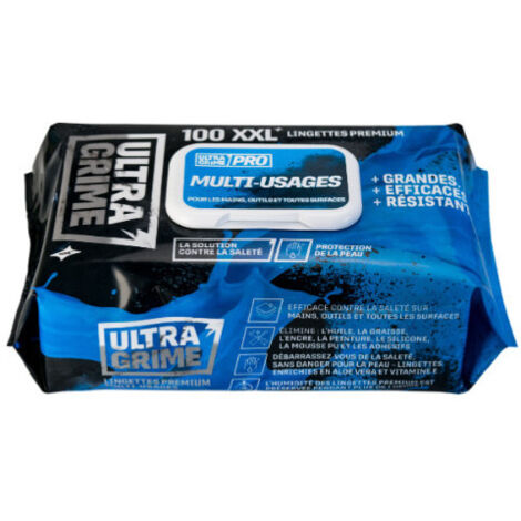 TOALLITAS LIMPIADORAS XXL multiusos Utragrime Pro (paquete de 100) FR5900