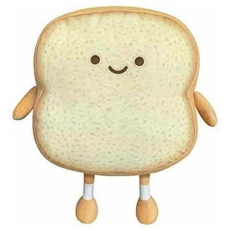 Toast pain tranché oreiller en peluchCoton nourriture canapé oreiller pain mignon jouet pour enfants petit pain tranché