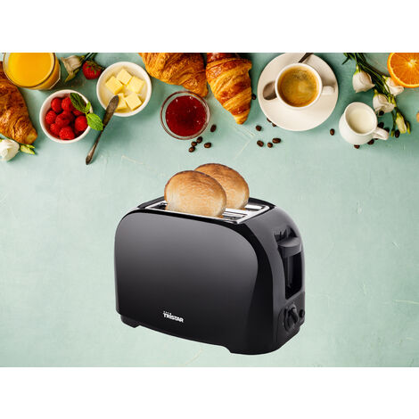Toaster 2 Schlitze 6 Stufen, Automatische Abschaltung & Auto-Pop-up, 800 Watt