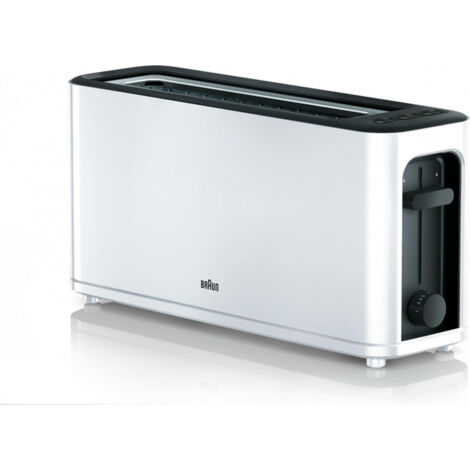 Toaster Braun HT3100WH 1000W Weiß Schwarz/Silberfarben