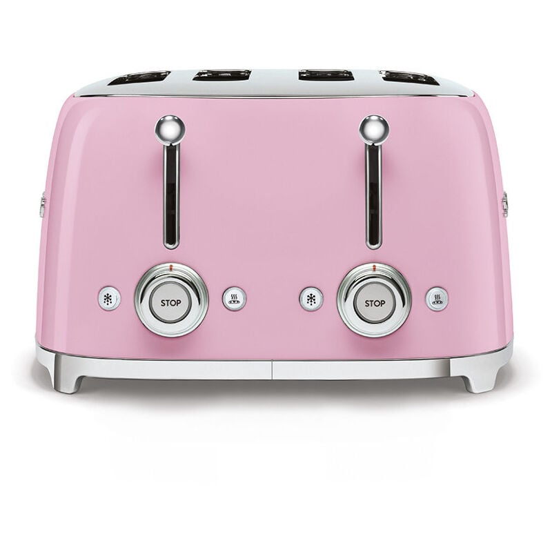 Smeg - Grille-pains 4 fentes 950w rose tsf03pkeu