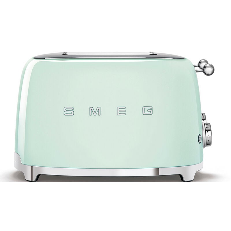Smeg - Grille-pains 4 fentes 950w vert d'eau tsf03pgeu