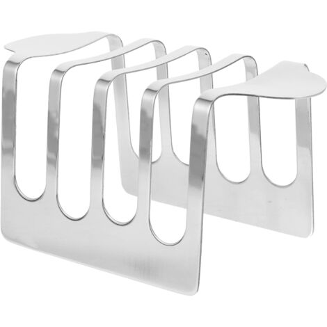 Toastständer aus Edelstahl für 4 Stück, eleganter Brottoaster, ideal zum Kühlen, Servieren und als Tischdekoration