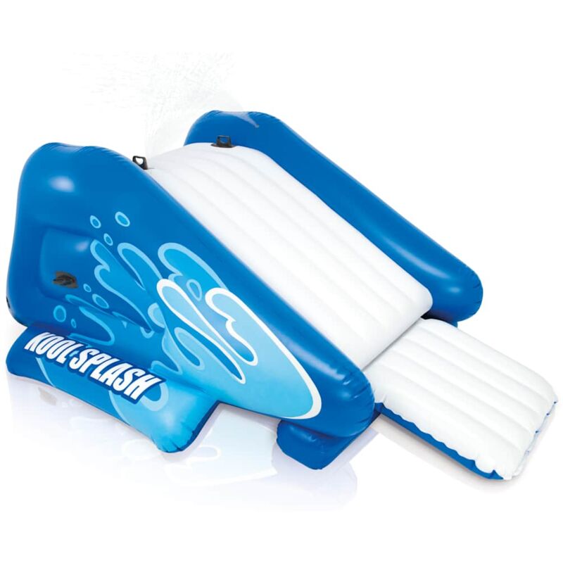 Intex - Toboggan aquatique gonflable Kool Splash Bleu