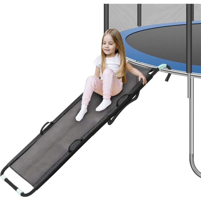 Toboggan de Trampoline, Toboggan de Trampoline de Largeur sûre avec poignée et Tissu résistant à la déchirure, adapté aux Accessoires de Trampoline
