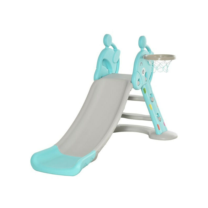 MH - Toboggan enfant pony bleu et gris