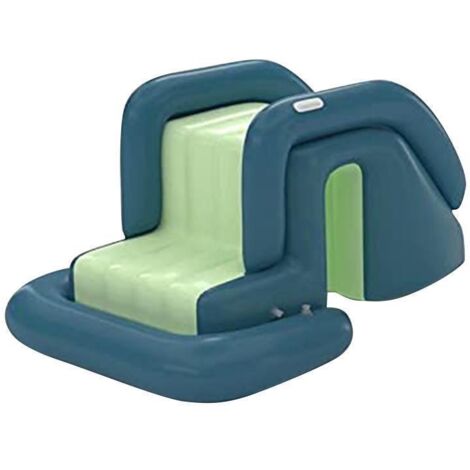 Toboggan gonflable pour piscine, toboggan familial, accessoires de piscine, jouets aquatiques d'été pour l'extérieur (toboggan vert uniquement)