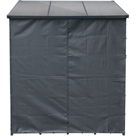 Toboli Copertura per legnaia M per scaffale portalegna 128x176cm, Telo copri legna da esterno in poliestere