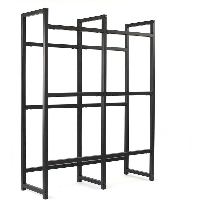 Toboli - tagère 6 Caisses de boisson Acier 91x31x116 cm 20kg par Niveau Meuble Ordre Boites Légumes Espace de rangement Cave Cuisine Cellier Jouets