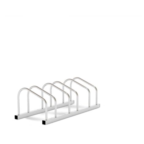 Râtelier Support Vélo WilTec Pour 1 Vélo - Extensible Fixation Sol 395 X 390 X 260 Mm Acier Anodisé