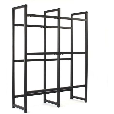 Toboli Scaffale in acciaio a ripiani per 6 casse di bevande, porta casse d'acqua 91x31x116cm, 20 kg/piano