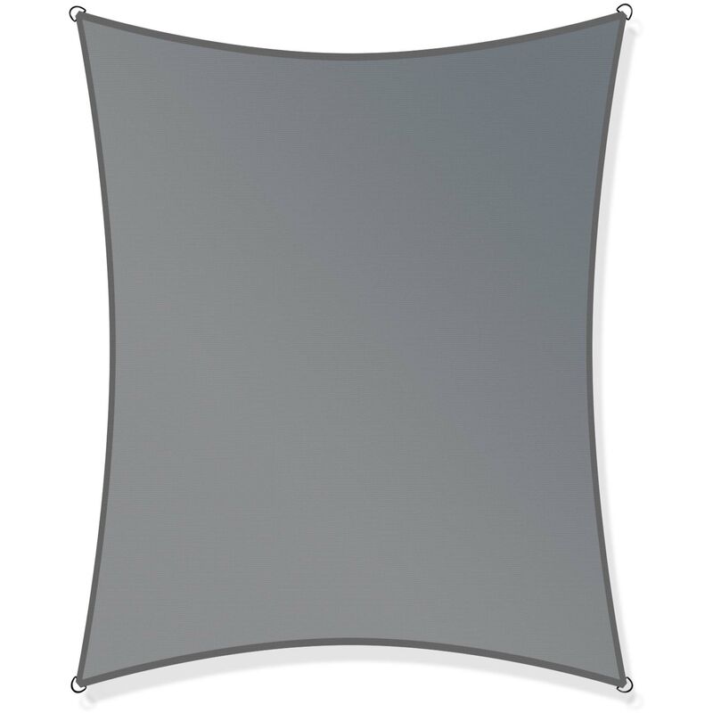 Voile d'ombrage Rectangulaire 3x5m Protection Vent Soleil uv 30+ Auvent Jardin Balcon - Toboli