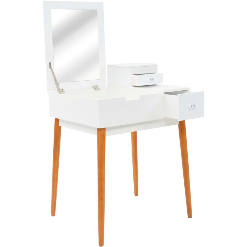 

Tocador con espejo de MDF 60x50x86 cm - Blanco